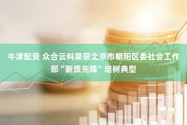 牛津配资 众合云科荣获北京市朝阳区委社会工作部“新质先锋”培树典型