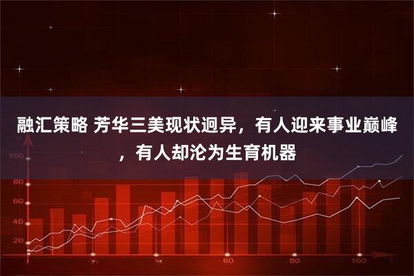 融汇策略 芳华三美现状迥异，有人迎来事业巅峰，有人却沦为生育机器